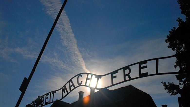 gate at Auschwitz