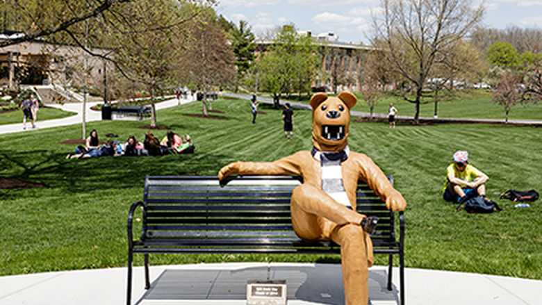 You will see this famous bench on a campus tour of Berks.
