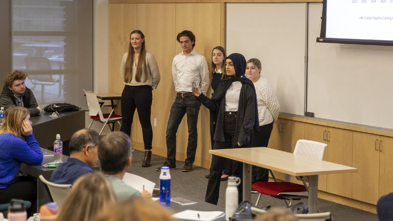 Group of students presents adaptive clothing tool 