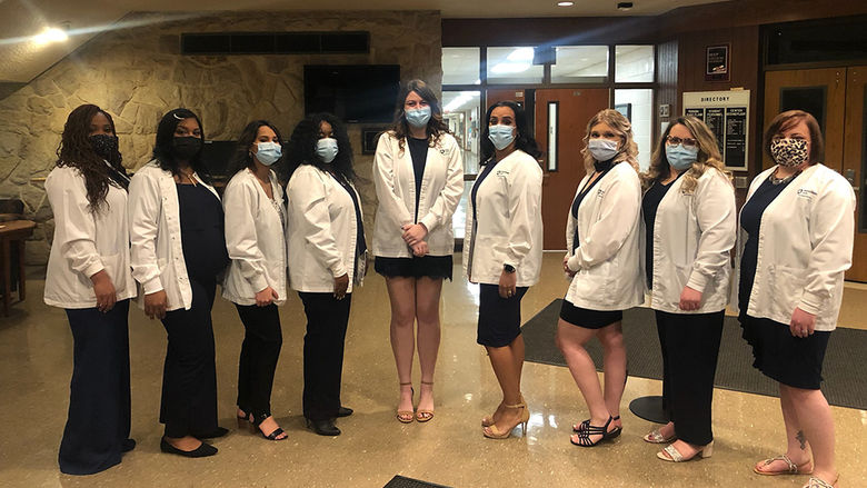 Penn State Berks' Class of 2021 practical nursing graduates.