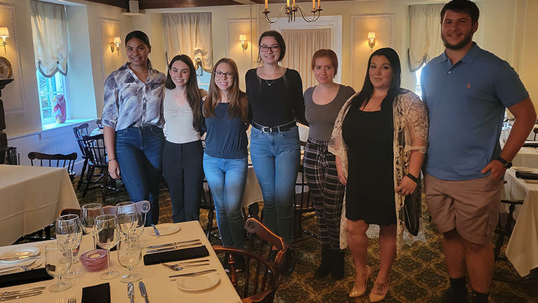 Penn State Berks students help with popup restaurant. 