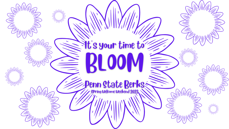 flower design with the text "It's Your Time to Bloom"