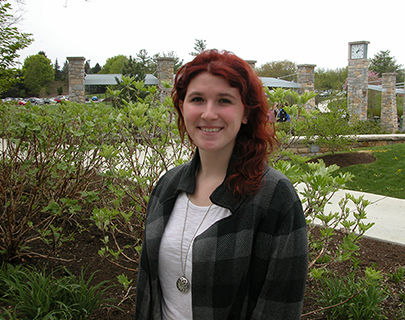 Laura on campus