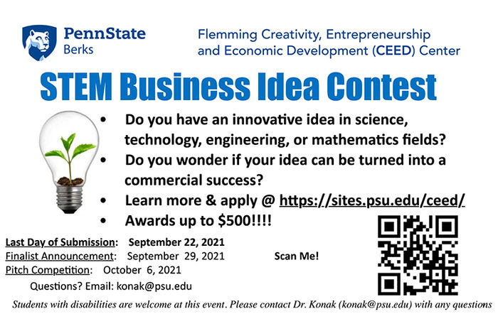 STEM Idea Contest flyer