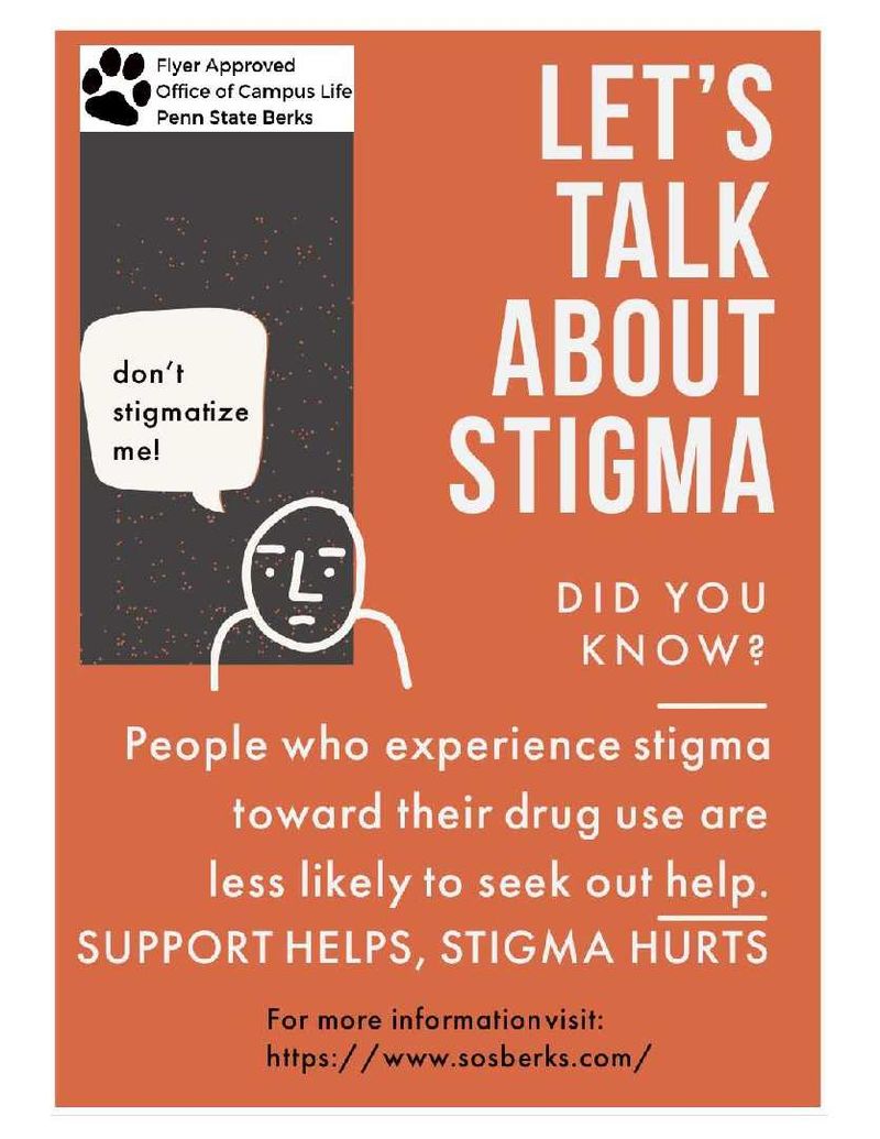 Let's talk about Stigma Poster