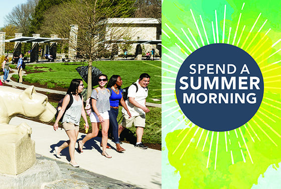 spend a summer morning ad photo