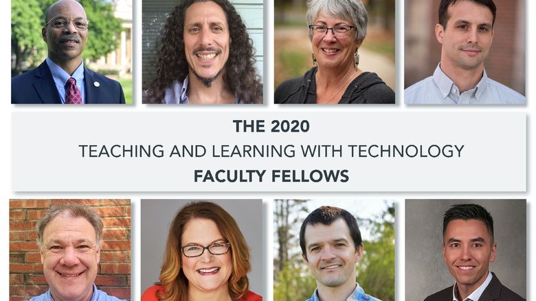 head shots of the 2020 T L T faculty fellows cohort