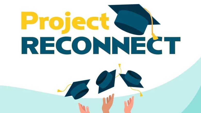 Graphic with text reading "Project RECONNECT"