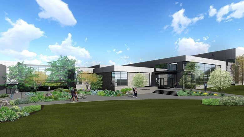 Architect's rendering of proposed Beaver Community Center renovation and expansion