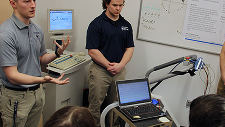 Students attend workshops during National Biomechanics Day.