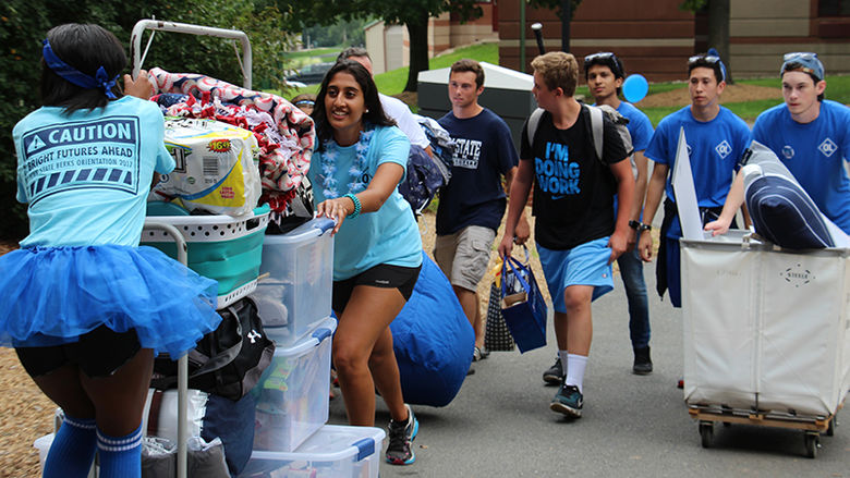 First-year students move into residence halls on Aug. 17