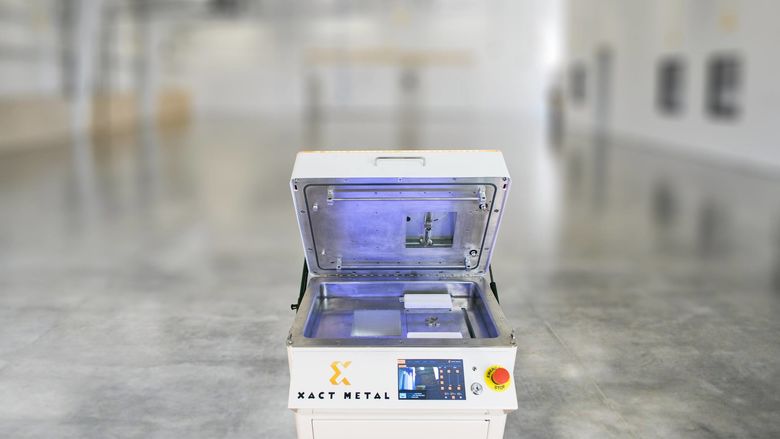 The XM200, the flagship 3D printer from Xact Metal.