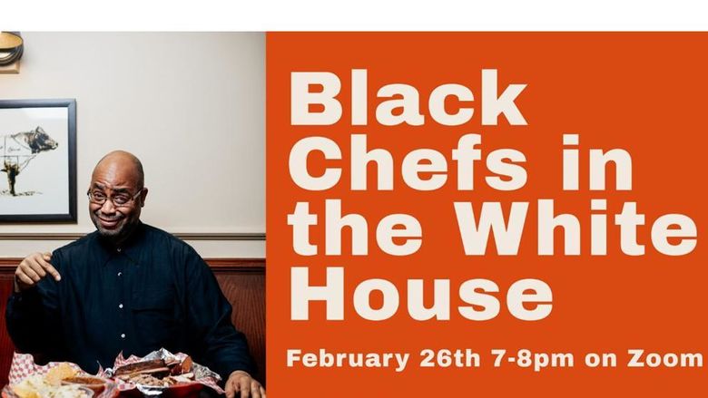 Adrian Miller and text that reads Black Chefs in the White House