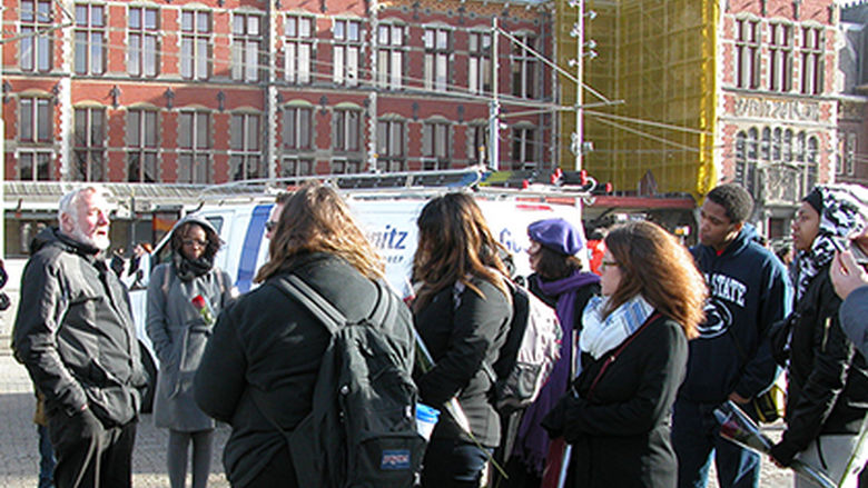 students and faculty members explore Amsterdam.