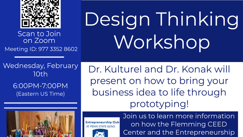 Dr. Kulturel and Dr. Konak will present on how to bring your business idea to life through prototyping