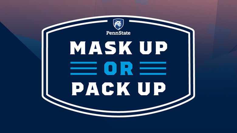 Mask Up or Pack Up Logo