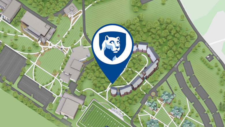 Virtual tour map of Berks campus