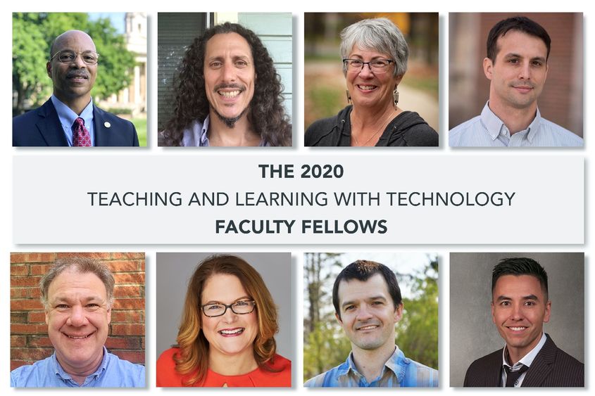 head shots of the 2020 T L T faculty fellows cohort