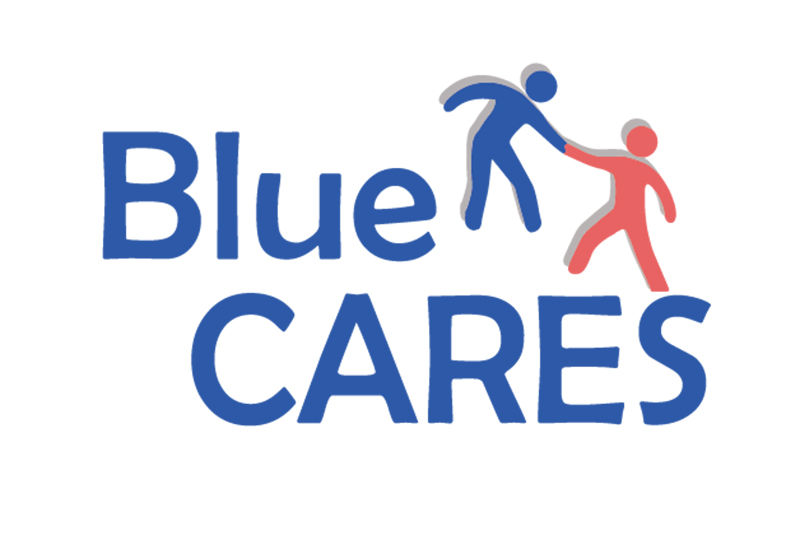 Blue CARES logo