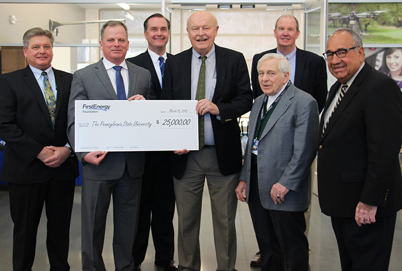 FirstEnergy Foundation presented a check to Penn State Berks.