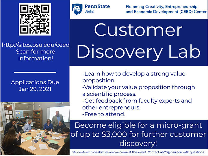 Customers Discovery Lab flyer