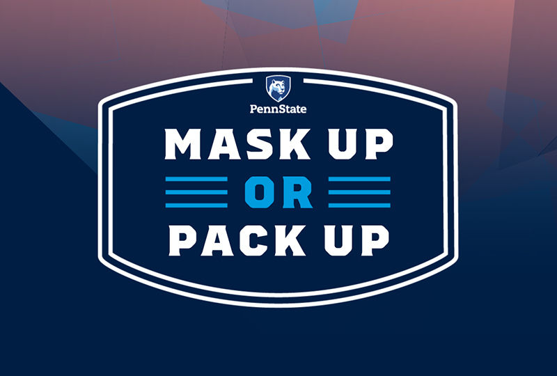 Mask Up or Pack Up Logo