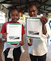 Kenyan students involved with Creative Minds project